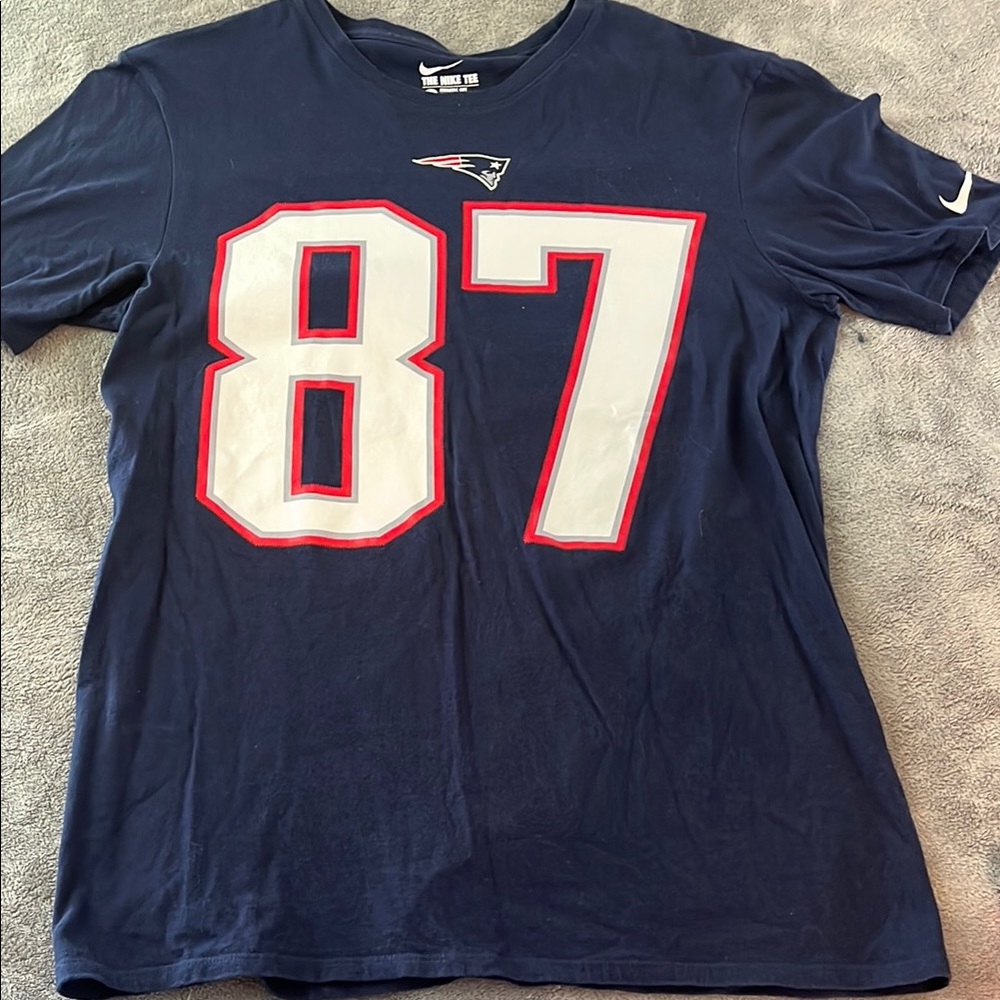 Nike Dark Blue Gronkowski shirt Number 87